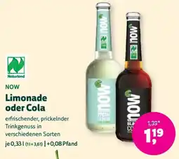 Biomarkt Limonade oder Cola Angebot