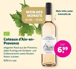 Biomarkt Coteaux d'aix-en-provence Angebot