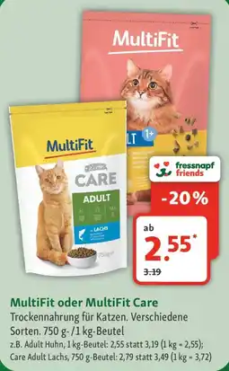 Fressnapf MultiFit oder MultiFit Care Angebot