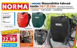 Norma BUCHEL Wasserdichte Fahrradtasche 2 in 1 25 Liter Angebot