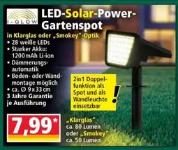 Norma LED-Solar-Power-Gartenspot Angebot
