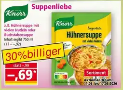 Norma Knorr Hühnersuppe mit vielen Nudeln Angebot