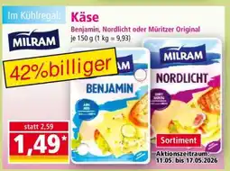 Norma Käse Benjamin, Nordlicht oder Müritzer Original Angebot