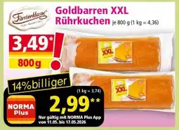 Norma Goldbarren XXL Rührkuchen Angebot