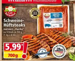 Norma Schweine-Hüftsteaks Angebot