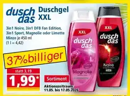 Norma duschdas Duschgel XXL Angebot