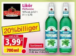 Norma Likör Pfefferminz Angebot