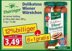 Norma Thüringer Delikatess Wiener Würstchen Angebot