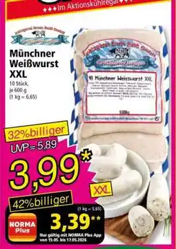 Norma Münchner Weißwurst XXL Angebot