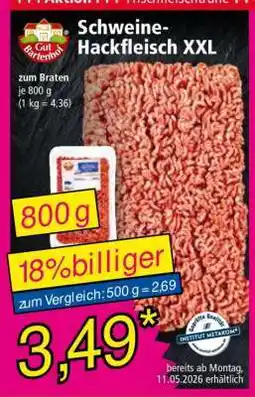 Norma Schweine- Hackfleisch XXL Angebot
