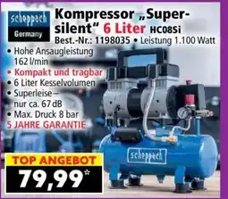 Norma Kompressor „Super-silent“ 6 Liter HC08Si Angebot