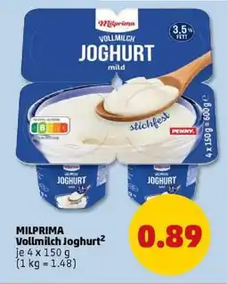 PENNY MILPRIMA Vollmilch Joghurt² Angebot
