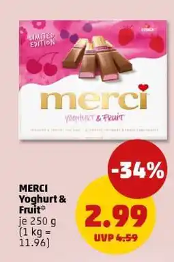 PENNY MERCI Yoghurt & Fruit Angebot