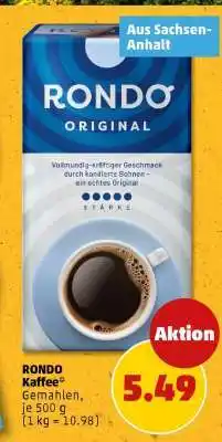 PENNY RONDO Kaffee Angebot