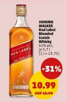 PENNY JOHNNIE WALKER Red Label Blended Scotch Whisky Angebot