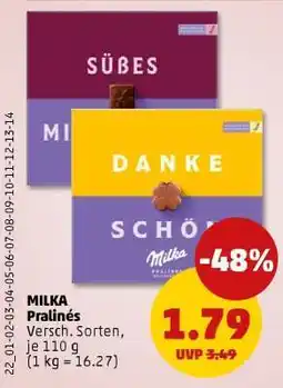 PENNY MILKA Pralinés Angebot