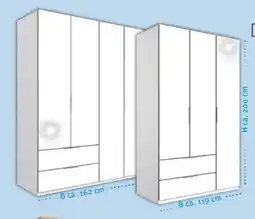 Trends Möbel Kleiderschrank Louve Angebot