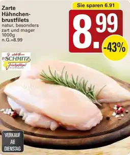 WEZ Zarte Hähnchenbrustfilets Angebot
