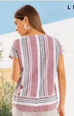 AWG Mode Lisa Tossa Damen Streifen Bluse Angebot