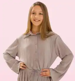 AWG Mode One Way Teener Girls Plissee-Bluse Angebot