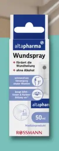 Rossmann Altapharma Wundspray Angebot