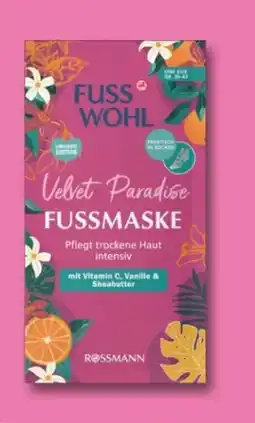 Rossmann Fusswohl Sockenmaske Velvet Paradise Angebot