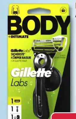 Rossmann Gillette Labs Body + Intimate Rasierapparat Angebot