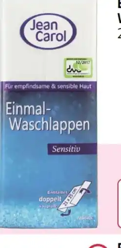 Rossmann Jean Carol Einmalwaschlappen Angebot