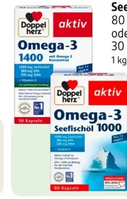 Rossmann Queisser Pharma Doppelherz aktiv Omega-3 Seefischöl 1000 Angebot