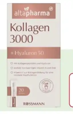Rossmann Altapharma Kollagen 3.000 + Hyaluron 50 Angebot