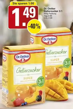 WEZ Dr. Oetker Gelierzucker 3:1 Angebot