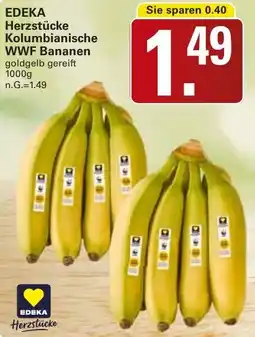 WEZ EDEKA Herzstücke Kolumbianische WWF Bananen Angebot