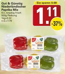 WEZ Gut & Günstig Niederländischer Paprika Mix Angebot