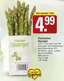WEZ Deutscher Spargel Angebot