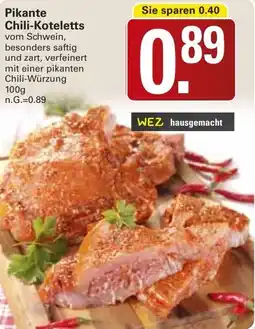 WEZ Pikante Chili-Koteletts Angebot