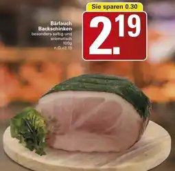 WEZ Bärlauch Backschinken Angebot