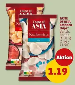 PENNY TASTE OF ASIA Krabbenchips Angebot