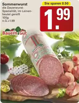 WEZ Bauern Gut Sommerwurst Angebot