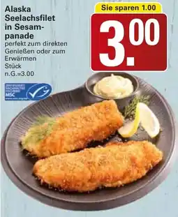 WEZ Alaska Seelachsfilet in Sesampanade Angebot