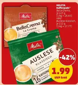 PENNY Melitta Kaffeepads Angebot