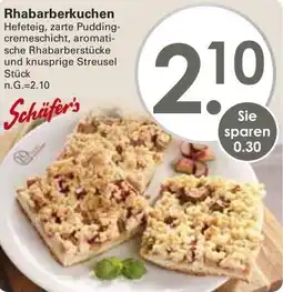 WEZ Schäfer's Rhabarberkuchen Angebot
