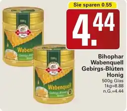 WEZ Bihophar Wabenquell Gebirgs-Blüten Honig Angebot