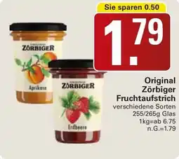 WEZ Original Zörbiger Fruchtaufstrich Angebot