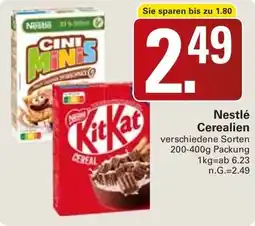 WEZ Nestlé Cerealien Angebot