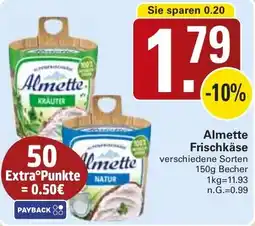 WEZ Almette Frischkäse Angebot