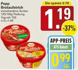 WEZ Popp Brotaufstrich Angebot