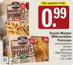 WEZ Snack Master Mikrowellen Pommes Angebot