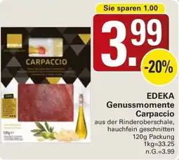 WEZ EDEKA Genussmomente Carpaccio Angebot