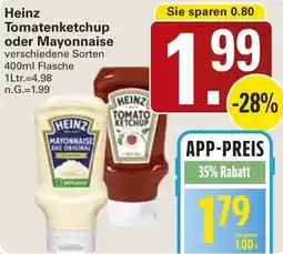 WEZ Heinz Tomatenketchup oder Mayonnaise Angebot