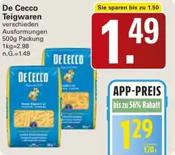 WEZ De Cecco Teigwaren Angebot
